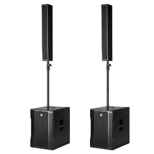 2x RCF Evox 12 Active Two Column Array Speaker System